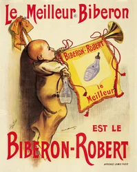 Affiche publicitaire pour les biberons 